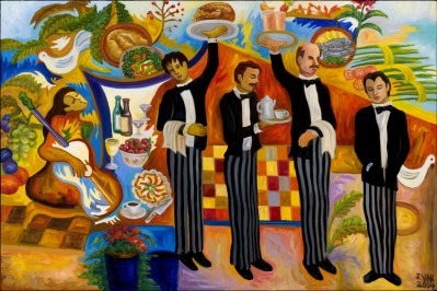 Bon Apetit, painting by J. VAK