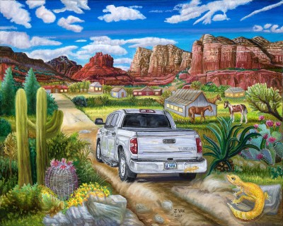 Tundra Truck, painting by J. VAK