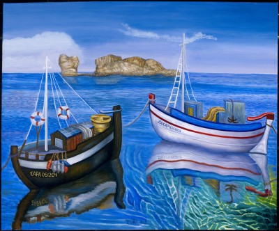 Zachary & Sarah, painting by J. VAK