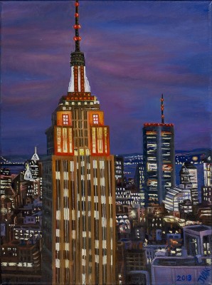 Empire State Building, painting by J. VAK