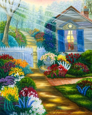 Open Gate, painting by J. VAK