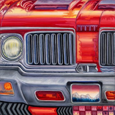 1970 Cutlass Abstract, painting by J. VAK