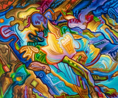 Beauty of Turquoise, painting by J. VAK