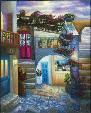 Choral Streets, painting by J. VAK