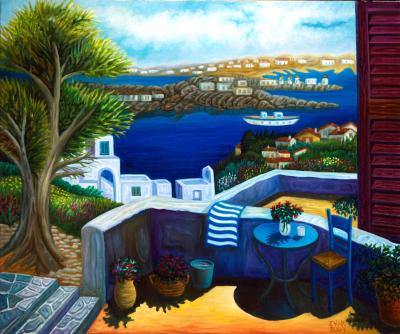 Lemnos, painting by J. VAK