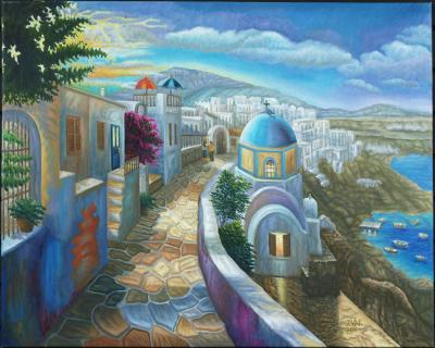 Fyra, painting by J. VAK