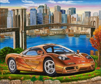 1993 McLaren, painting by J. VAK