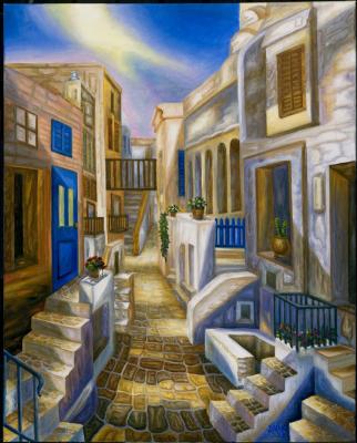 Pholegandros II, painting by J. VAK