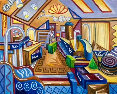 Abstract No.  3, painting by J. VAK