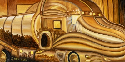 Abstract No. 3 (truck), painting by J. VAK