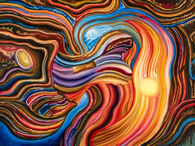 Sleep, painting by J. VAK