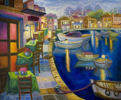 Rethimno II, painting by J. VAK