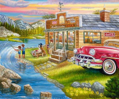 Chevrolet Impala, painting by J. VAK