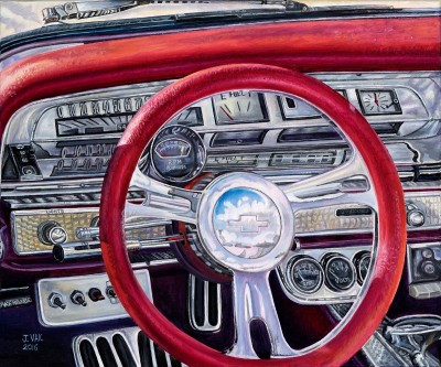 Chevrolet Impala Interior, painting by J. VAK