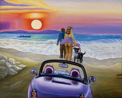 Woman in Purple, painting by J. VAK