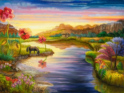 End of the Day, painting by J. VAK