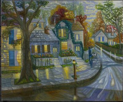 After the Rain II, painting by J. VAK