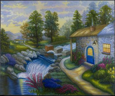 Solitude, painting by J. VAK